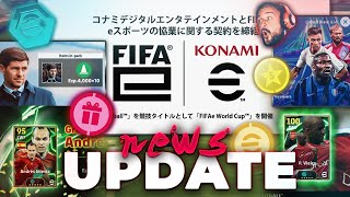 BIG UPDATE eFootball amp FIFA collab FREE INIESTA amp all new rewards [upl. by Ruyam103]