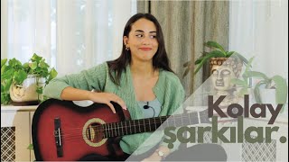 BASİT AKORLU 3 KOLAY ŞARKI  9  Şarkı akorları açıklama kısmında [upl. by Suitangi154]