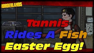 Borderlands Tannis Rides A Fish Easter Egg amp Im On A Boat Secret Achievement Fun With Barrels [upl. by Lawry]