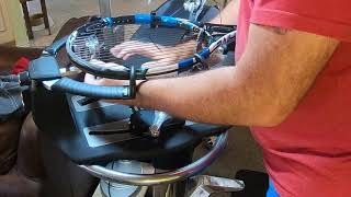 Tennis Racquet Stringing start to finish [upl. by Dennard]