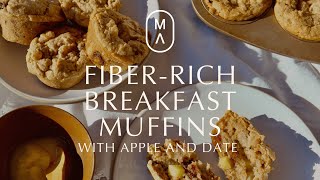 FiberRich Breakfast Muffins with Apple amp Dates [upl. by Jean-Claude330]