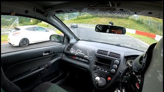 Nurburgring 14 07 24  Honda civic ep3 Type R  1st lap after a full year  Nordschleife [upl. by Alleiram]