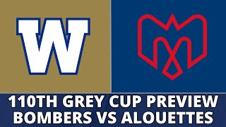 Grey Cup Preview Winnipeg Blue Bombers vs Montreal Alouettes  Live at 110th Grey Cup in Hamilton [upl. by Unity]