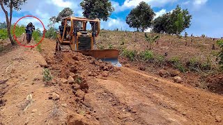 D6r XL Bulldozer Operator Expanding Plantation Roads in Extreme and Rocky Areas FULL VERSION [upl. by Lazor632]