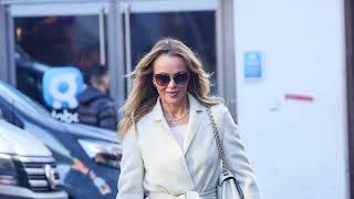 Amanda Holden Departs Heart Breakfast Show in London [upl. by Airad]