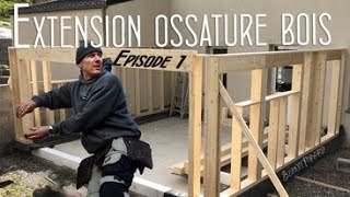 construire son Extension en ossature bois 1 [upl. by Maya935]