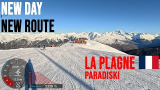 4K Skiing La Plagne New Day  New Route  Heading to Le Fornelet Paradiski France GoPro HERO11 [upl. by Viking]