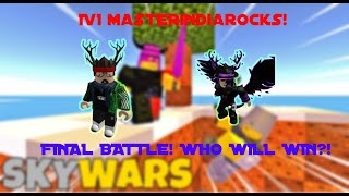 1V1 masterindiarocks  INSANE Who Will Win  ROBLOX SKYWARS [upl. by Yesnyl]