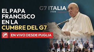 En VIVO  El Papa Francisco participa en la Cumbre del G7  14 de junio de 2024 [upl. by Ardnassak]