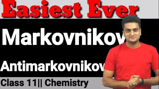 MARKOVNIKOV  ANTI MARKOVNIKOV RULEClass 11HydrocarbonAlkene [upl. by Ad]