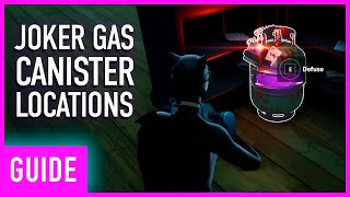 Fortnite  Where To Defuse Three Joker Gas Canisters Batman Challenges [upl. by Ynomrah]