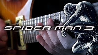 Black Suit SpiderMan Theme SpiderMan 3 on Guitar [upl. by Olfe]