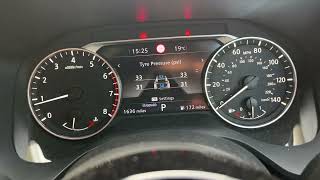 2022 NISSAN QASHQAI tyre pressure warning reset [upl. by Leyameg687]