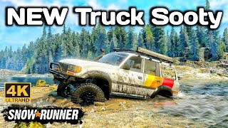 NEW Truck Sooty In SnowRunner Season 14 snowrunner truck 4k [upl. by Aohsoj448]