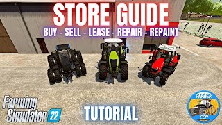 STORE GUIDE  Farming Simulator 22 [upl. by Murat586]