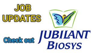 Walkin interview at Jubilant Biosys  jubilantbiosys pharmajobalert [upl. by Arlin]