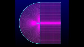 Pointwise Mesh Around NACA0015 Airfoil [upl. by Esinev]