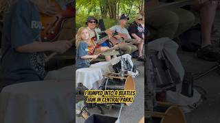 8yrold randomly rocks a Beatles jam in Central Park  ryderb beatles nyc [upl. by Yeliah222]