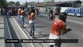 Selfflagellation during Holy week in Philippines [upl. by Kissiah756]