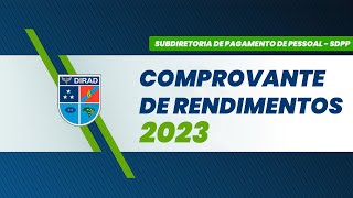 Comprovante de Rendimentos 2023  SDPP [upl. by Faxon709]