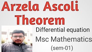 Arzela Ascoli Theorem [upl. by Dom]