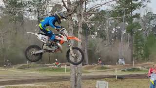 85cc senior moto 1 at Pineville MX Saturday December 17th 2022 [upl. by Ednargel]