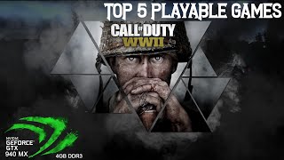 TOP 5 PLAYABLE GAMES FOR 940MX IN 2021 [upl. by Ahsaz]