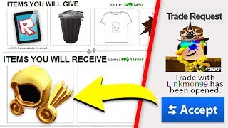 TRADING WITH THE RICHEST PLAYER IN ROBLOX 1 MILLION ROBUX [upl. by Skrap]