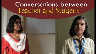 Conversation between Teacher and Student  Conversation in the classroom  Adrija Biswas [upl. by Irac]