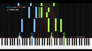 DARLING in the FRANXX OST  「Code002」Piano Sheets  Tutorial [upl. by Laersi]