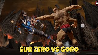 BLIZZARD CLASH SUB ZERO VS GORO IN MORTAL KOMBAT MAYHEM [upl. by Foah]