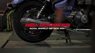 Royal Enfield Super Meteor 650 Red Rooster Astral Exhaust [upl. by Ledeen399]