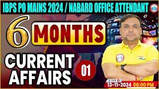 NABARD Office Attendant 2024  IBPS PO Mains  Best 200 Last 6 Months Current Affairs by Piyush Sir [upl. by Bobker]