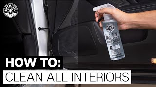 How To Properly Clean Interior Surfaces  Chemical Guys [upl. by Faydra]