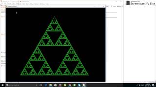 Recursion  Sierpinski triangle [upl. by Eelyam]