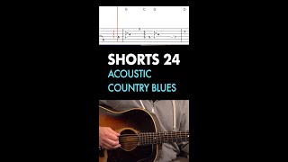 Acoustic country blues that you can play by yourself acousticguitar guitartabs [upl. by Rovit]