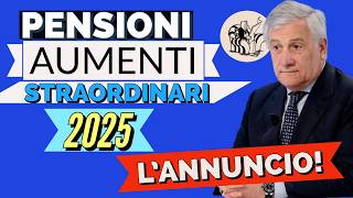 PENSIONI 👉 ANNUNCIO AUMENTI 2025 in MANOVRA❗️ Sia per le MINIME che per IMPORTI ALTI 🤞 [upl. by Giesser700]