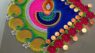 Rangoli designs for Diwali  Diwali Rangoli designs 2023  deepavali 2023 [upl. by Fink]