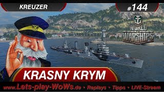 World of Warships Replay 144 Krasny Krym  2 Kills  92K  deutsch [upl. by Hamlet]