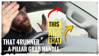 Toyota 4Runner • Apillar Grab Handle easy Install Step by Step Modification [upl. by Paulette]