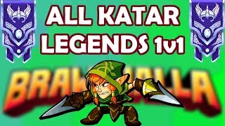 Can I win with EVERY Katar Legend • Brawlhalla 1v1 Diamond Gameplay [upl. by Biernat34]