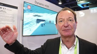 Advanced Dynamic HDR by Technicolor in HDMI 21 at CES 2019 [upl. by Lord]