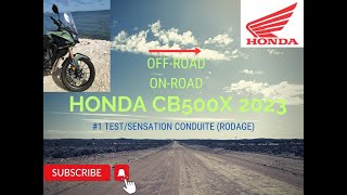 PARTIE TRAIL HONDA CB500 X 2023 rodage🟢 [upl. by Stouffer846]