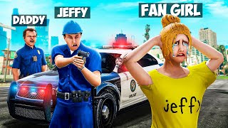 Jeffy ARRESTED His CRAZY FAN GIRL in GTA 5 [upl. by Notsa]