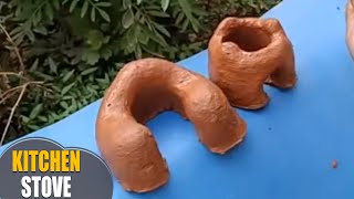 How to Make a Miniature real kitchen stove  Mniniachure stove making at home by Latha Channel [upl. by Meares345]