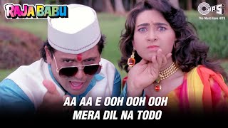 A Aa E Ee Mera Dil Na Todo  Raja Babu  Govinda amp Karisma Kapoor  Abhijeet  Tips Official [upl. by Amlez]