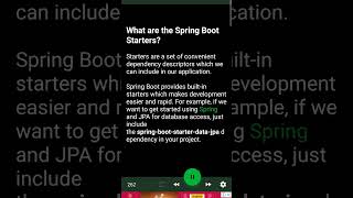 What are the Spring Boot Starters [upl. by Amluz]