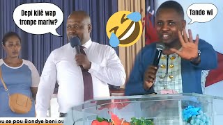 Pasteur marco ak profèt marckenson🤣🤣🤣Gro revelasyon sou dam sa🤣🤣🤣Cheriben ap avili fidèl yo🤣🤣🤣 [upl. by Mag587]