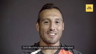 Santi Cazorla Bacteria ate eight centimetres of my Achilles tendon [upl. by Akinar]