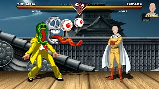 THE MASK vs SAITAMA  Highest Level Incredible Epic Fight [upl. by Graniah]